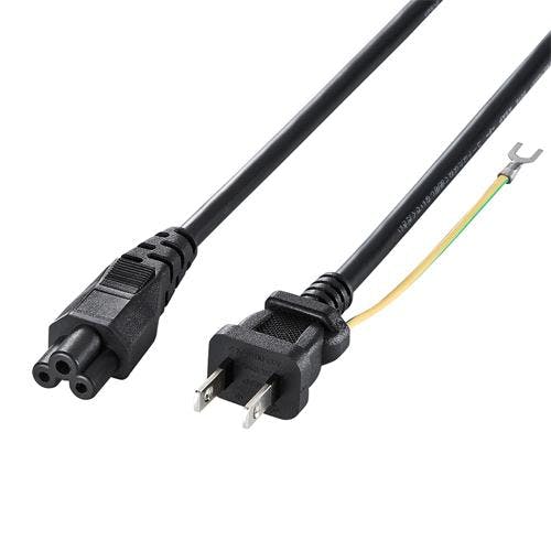 サンワサプライ AC125V/7A ノートPC用電源コード(3P/1.0m