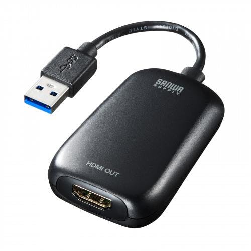 サンワサプライ ディスプレイアダプター(1080P対応) [USB3.0-HDMI] EA764GY-172A 4550061932391【別送品】