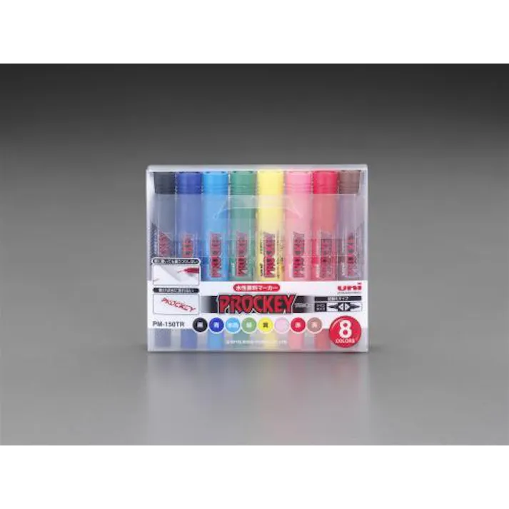 三菱鉛筆(uni) 8本組/太・細字 水性サインペン 筆記具 4548745676143 EA765MH-8S(CDC)【別送品】
