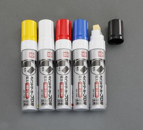 サクラクレパス 油性ペイントマーカーセット(工業用) 5本組[極太] EA765MV-20 4550061371442【別送品】