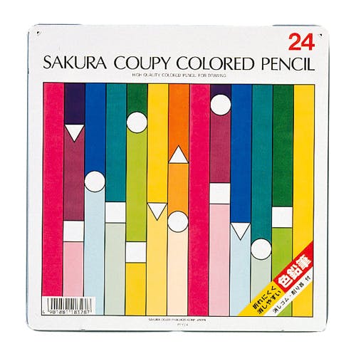 サクラクレパス 24色 クーピー色鉛筆セット 画材 4550061490488