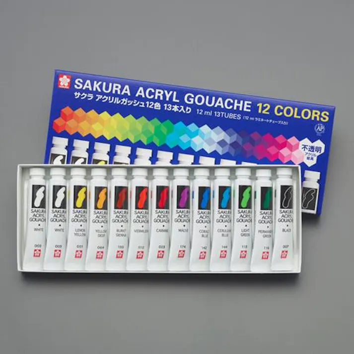 サクラクレパス 13本組 アクリル絵具 画材 4550061763780 EA765MV-671(CDC)【別送品】