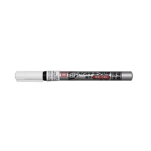 油性ペイントマーカー(工業用/10本) [白/細字] EA765MV-902【別送品】