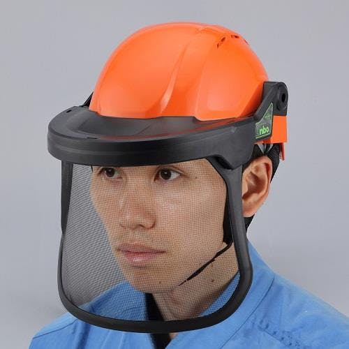 トーヨーセフティー 防災面(ヘルメット付) EA768HM-11A 4550061859155【別送品】