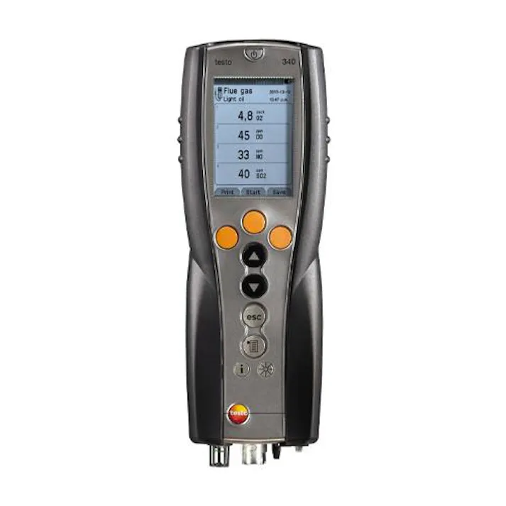 テストー(testo) O2 燃焼排ガス分析計 水質・ガス計測 4550061000083 EA770TB-21(CDC)【別送品】