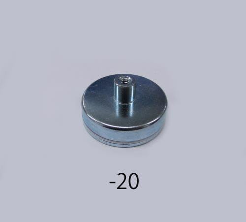 強力マグネット φ50x10mm/M6x1.0/220N EA781EH-20 4548745981926【別送品】