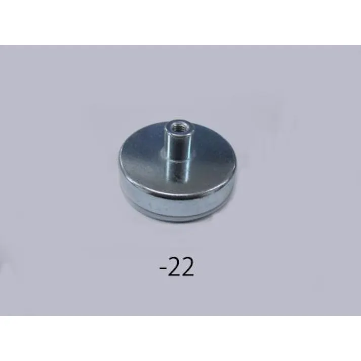 強力マグネット φ63x14mm/M8x1.25/350N EA781EH-22 4548745981940【別送品】