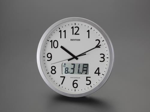 RHYTHM(リズム) φ350mm [電波]掛時計 オフィス用品、備品