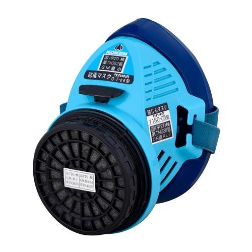 直結型防毒マスク(防塵併用/1缶式) EA800MX-21 4550061108055【別送品】