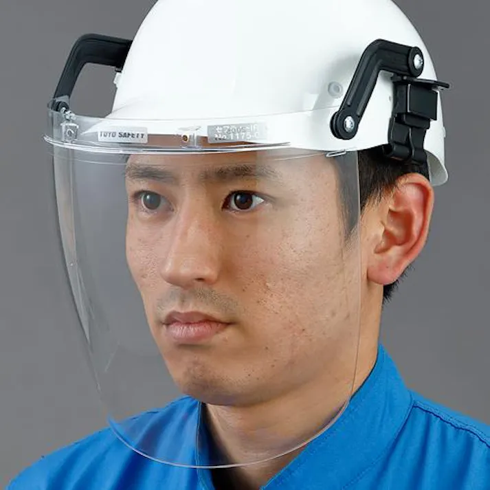 トーヨーセフティー フェイスプロテクター(ヘルメット取付型) ゴーグル・めがね 4550061535431 EA800P-21(CDC)【別送品】