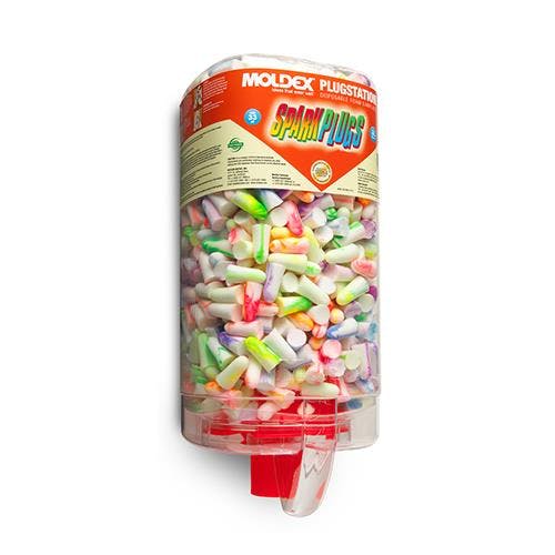 耳栓/カラフル(ディスペンサー付/500組) EA800VH-25 4548745508864【別送品】