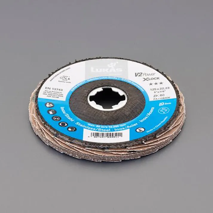 ESCO # 60/125mm フラップディスク(ジルコニア/X-LOCK) ディスクグラインダ用オフセット・フレキシブル砥石、ワイヤーブラシ 4550061488133 EA809AL-72(CDC)【別送品】