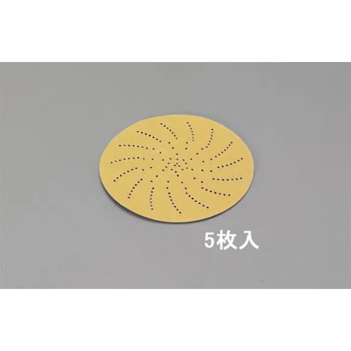 ESCO 127mm/ #220 サンディングディスク(マジック式・5枚) エアーサンダー用ディスクペーパー 4548745778090 EA809XE-306(CDC)【別送品】