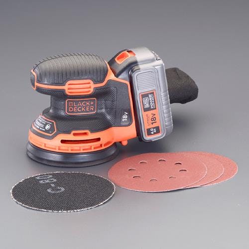 BLACK+DECKER(ブラック・アンド・デッカー) DC18V ランダムサンダー(充電式) BLACK+DECKER:電動工具  4550061903445 EA809XV-2(CDC)【別送品】 | 電動工具 | ホームセンター通販【カインズ】