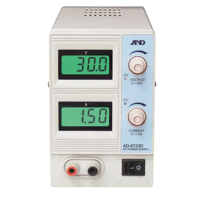 エー・アンド・デイ 直流安定化電源 AC100V→DC 0-30V/1.5A EA812-0A 4518340517622【別送品】