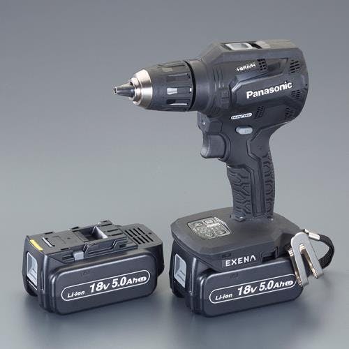 パナソニック DC18.0V/5.0Ah ドライバードリル(黒/充電式) ：電動工具 