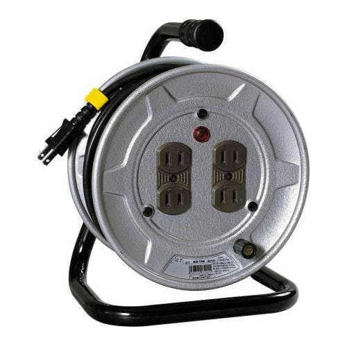 日動工業 コードリール(アース無) AC125V/15A/10m EA815BH-1 4550061968802【別送品】