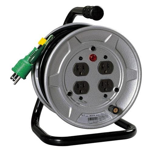 日動工業 コードリール(アース付) AC125V/15A/10m EA815BH-3 4550061968819【別送品】