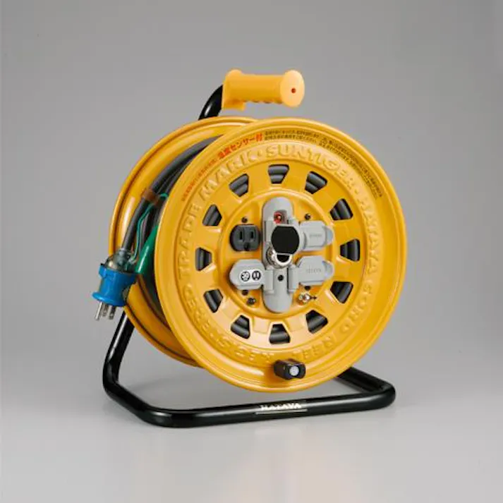 ハタヤリミテッド(HATAYA) AC125V/15A/20m コードリール(漏電遮断付) ポータブル型コードリール 4550061939529 EA815D-20(CDC)【別送品】