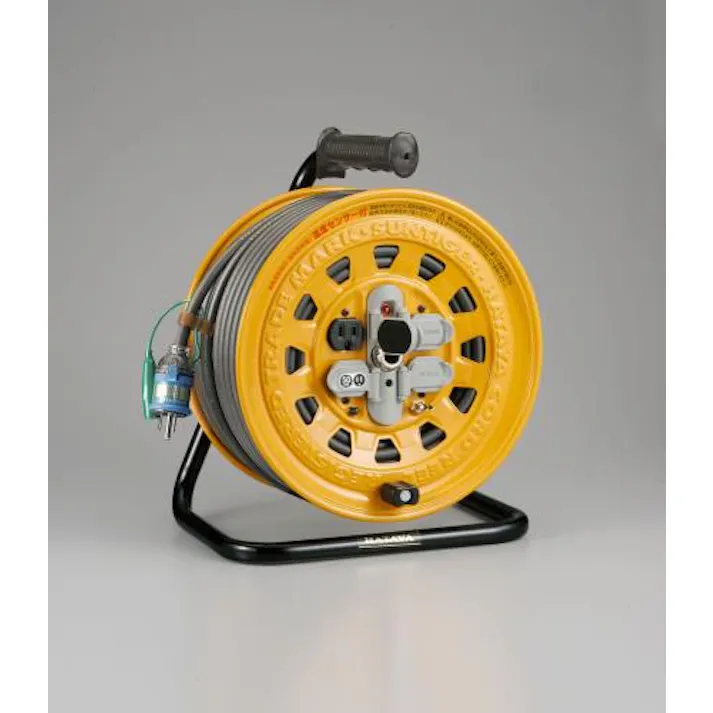 ハタヤリミテッド(HATAYA) AC125V/15A/50m コードリール(漏電遮断付) ポータブル型コードリール 4518340577770 EA815D-50(CDC)【別送品】
