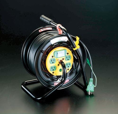 日動工業 コンセンント固定リール(漏電遮断付) AC125V/22A/30m EA815DA-3 4518340433175【別送品】