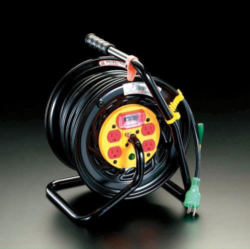 日動工業 コンセント固定リール(過負荷遮断) AC125V/22A/30m EA815DA-4 4518340433182【別送品】