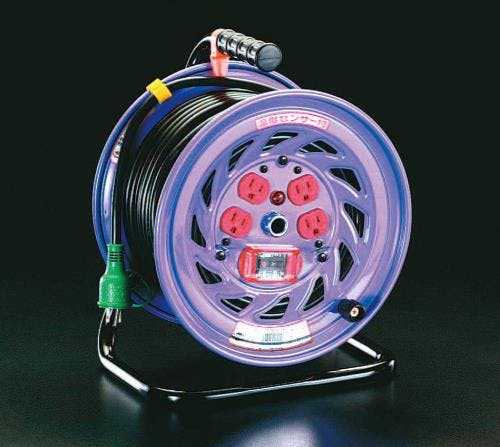 日動工業 コードリール(過負荷漏電遮断) AC100V/15A/50m EA815DK-50 4518340877146【別送品】