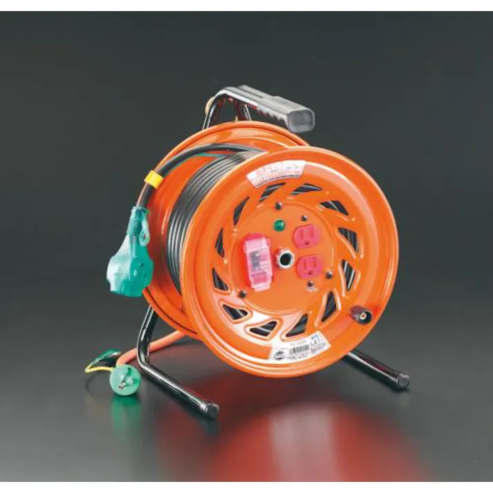 日動工業 AC125V/15A/30m コードリール(元置型過負荷遮断) ポータブル型コードリール 4518340433250 EA815DP-3(CDC)【別送品】