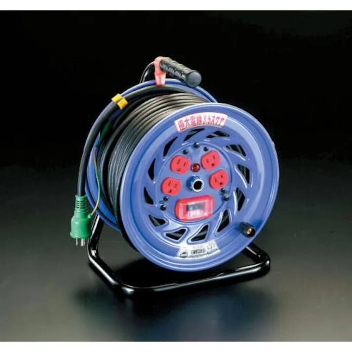日動工業 AC125V/32A/30m コードリール(極太/過負荷遮断) ポータブル型コードリール 4518340433533 EA815DT-3(CDC)【別送品】