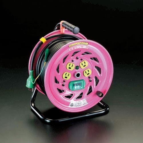 日動工業 コードリール(抜け止・漏電遮断) AC125V/22A/30m EA815DV-2 4518340433557【別送品】