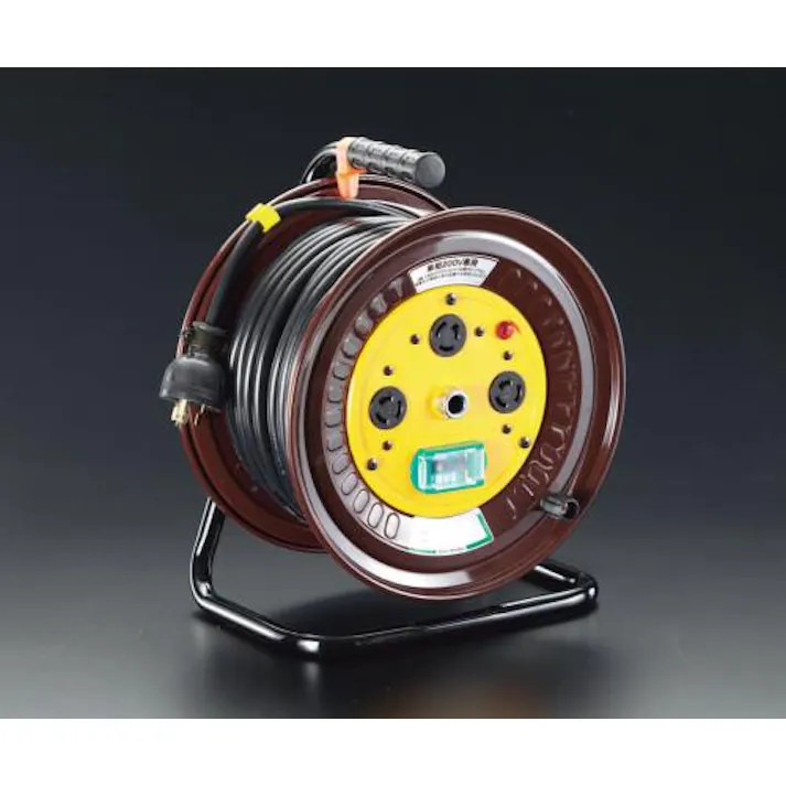 日動工業 コードリール(単相・漏電遮断器付) AC200V/22A/30m EA815DX-3 4518340614116【別送品】