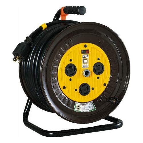 日動工業 コードリール(三相・ロック式・アース付) AC200V/20A/20m EA815DY-51 4550061969588【別送品】