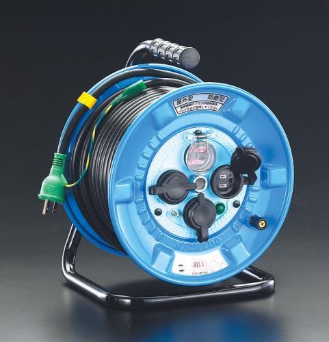 日動工業 コードリール(防雨型/ブレーカー付) AC125V/22A/30m EA815FA-3 4518340151413【別送品】