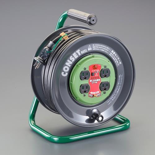 ハタヤリミテッド(HATAYA) コンセント固定リール(アース付) AC125V/15A/30m EA815FB-30 4518340741140【別送品】