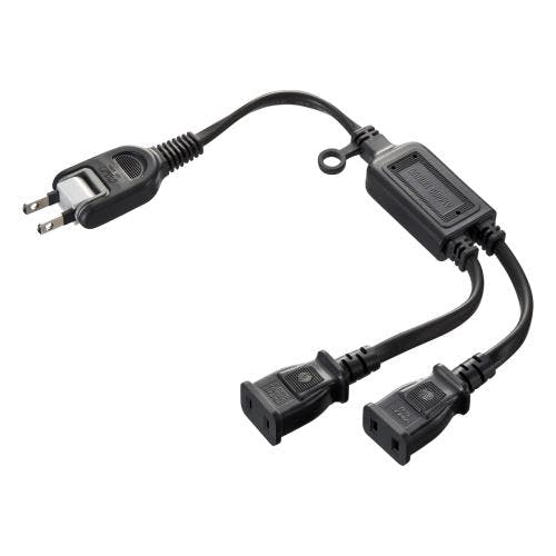 サンワサプライ 分配コード(2口) AC125V/15Ax0.4m EA815GA-86 4550061813461【別送品】