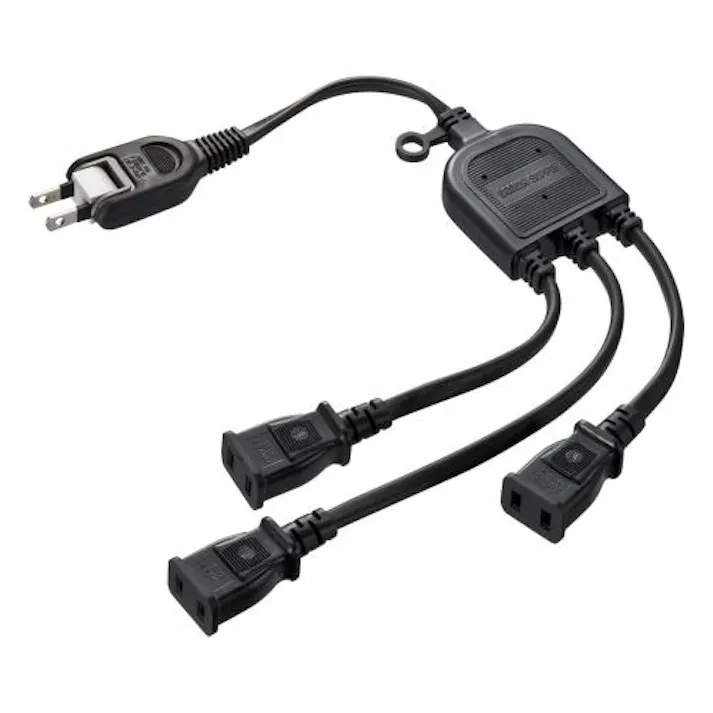 サンワサプライ 分配コード(3口) AC125V/15Ax0.5m EA815GA-87 4550061813478【別送品】