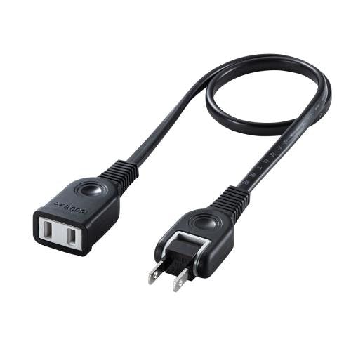 サンワサプライ 延長コード(スイングプラグ/黒) AC125V/15Ax0.5m EA815GA-93 4550061814307【別送品】