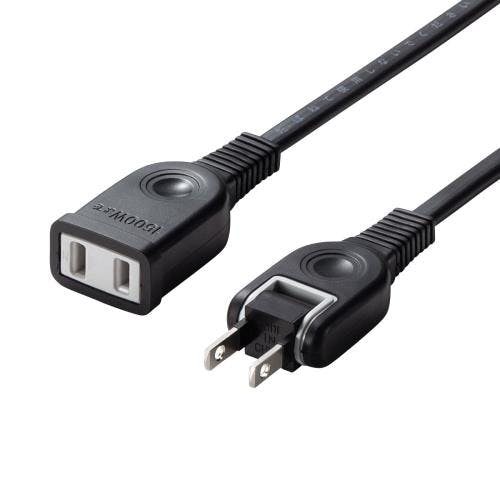 サンワサプライ 延長コード(スイングプラグ/黒) AC125V/15Ax5m EA815GA-97 4550061814345【別送品】