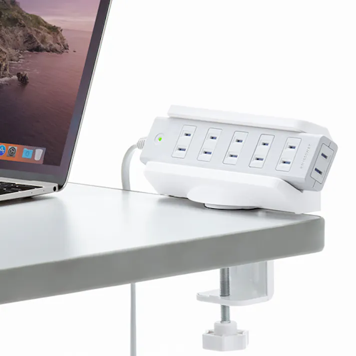 サンワサプライ タップ固定ホルダー(デスククランプ式/40-60mm幅用) EA815GL-292 4550061800935【別送品】