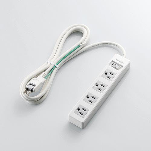 エレコム タップ(4口・一括スイッチ) AC125V/15Ax2.5m EA815GL-40F 4548745499940【別送品】