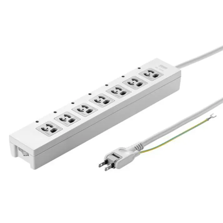 サンワサプライ タップ(7口/一括スイッチ/雷サージ付) AC125V/15Ax5m EA815GM-213 4550061852163【別送品】