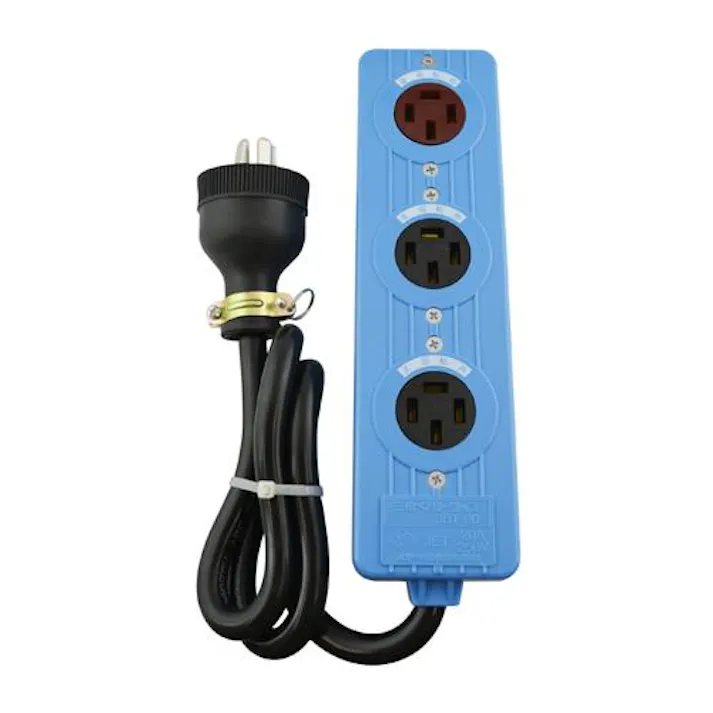 スター電器製造(SUZUKID) AC250V/20A 三相タップ(正転2口/逆転1口) タップ・延長コード 4550061664391 EA815GR-22(CDC)【別送品】