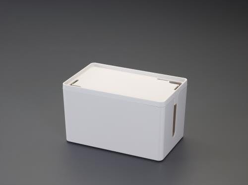 サンワサプライ ケーブル収納BOX(ホワイト) 320x160x132mm EA815HZ-122 4550061373538【別送品】