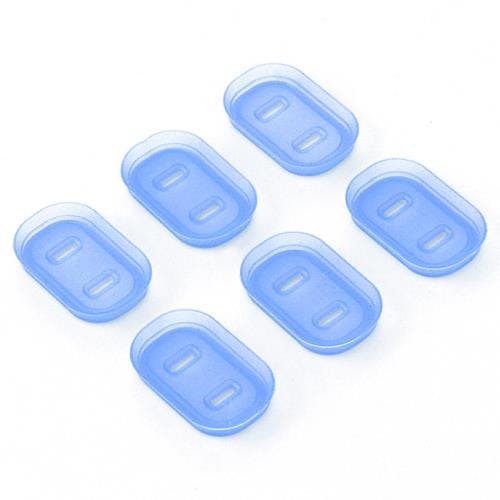 サンワサプライ 安全カバー/2Pプラグ(青/6個) EA815HZ-170 4550061853139【別送品】