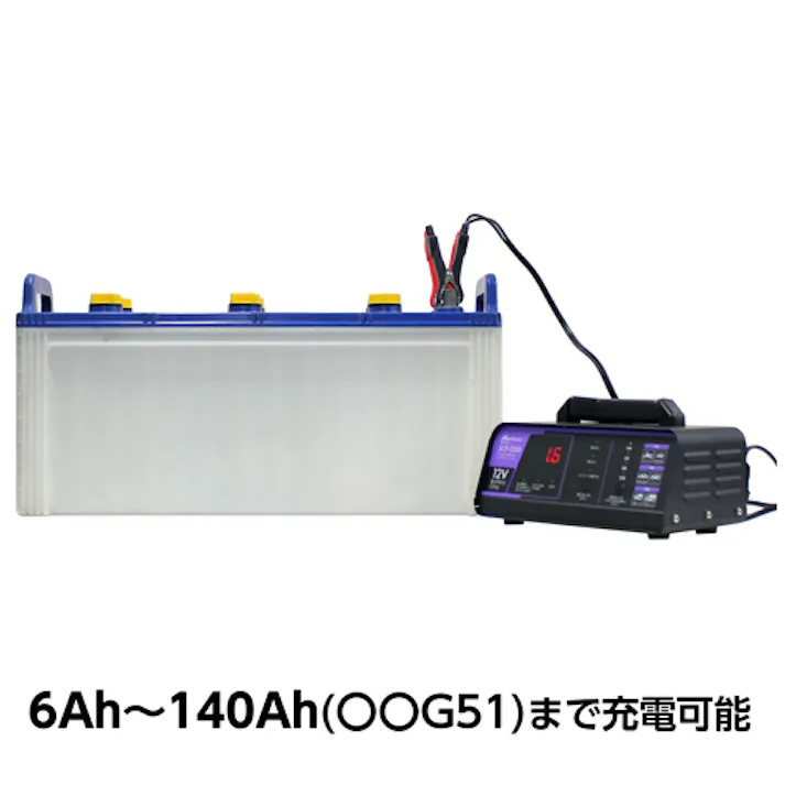 大自工業(Meltec) 自動パルス充電器 AC100V/6-140Ah EA815YA-45 4550061518632【別送品】