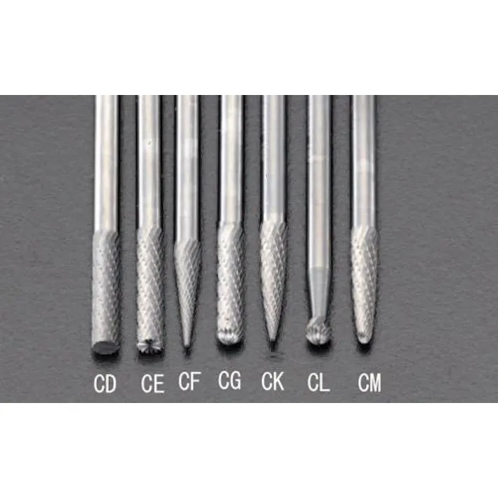 ESCO 3.0x 13x38mm/3mm軸 超硬カッター (3mm軸)超硬・ダイヤモンド・CBNバー 4518340059221 EA819CG-3K(CDC)【別送品】