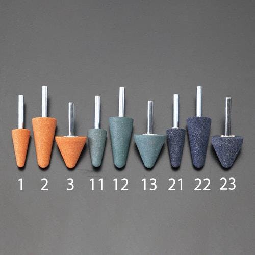 カサ型軸付砥石(橙) 19x38mm/6mm軸 EA819HD-1 4518340885783【別送品】