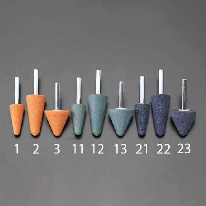カサ型軸付砥石(緑) 25x50mm/6mm軸 EA819HD-12 4518340885820【別送品】