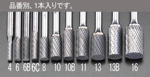 超硬カッター 10x19x65mm/6mm軸 EA819JA-10 4518340082625【別送品】
