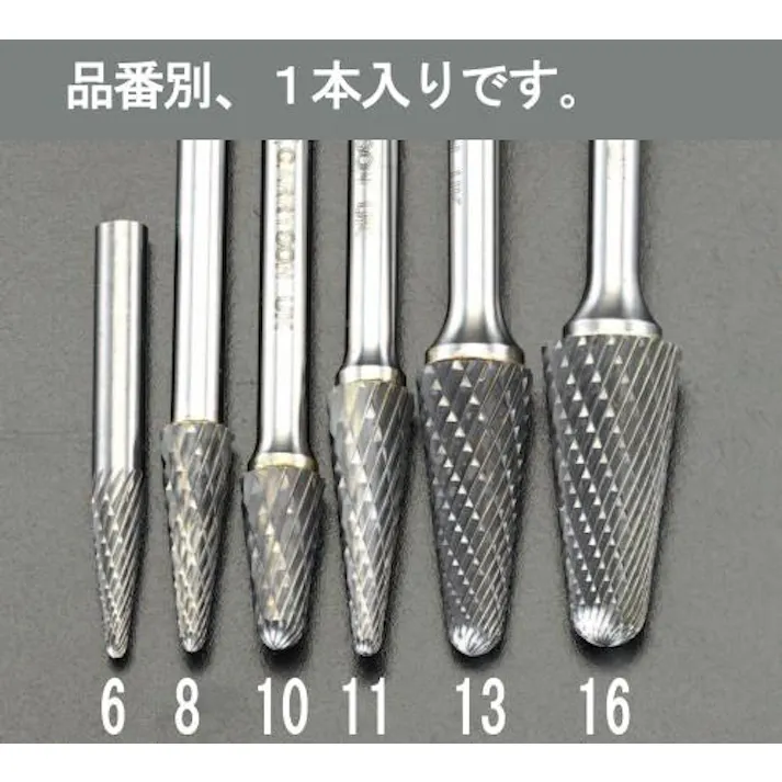 ESCO 12x30mm/ 6mm軸 超硬カッター (6mm軸)超硬・ダイヤモンド・CBNバー 4518340082694 EA819JC-13(CDC)【別送品】
